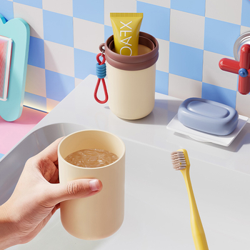 Suport pentru periuțe de dinți – portabil, material PP, 1 compartiment, set de călătorie