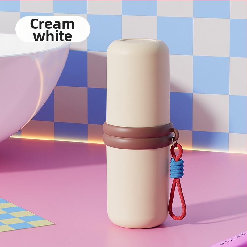 Suport pentru periuțe de dinți – portabil, material PP, 1 compartiment, set de călătorie