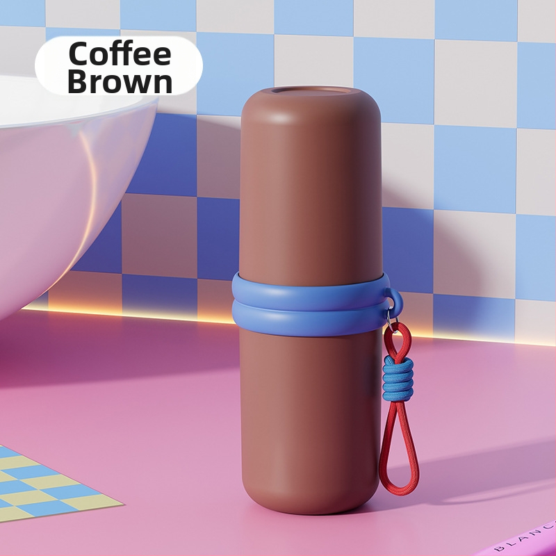 Suport pentru periuțe de dinți – portabil, material PP, 1 compartiment, set de călătorie