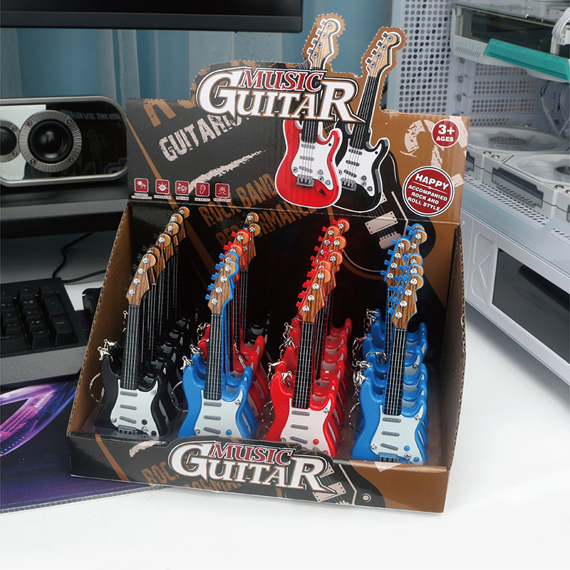 Benefit mala električna gitara privjesak, plastika, klasični stil, poklon spreman