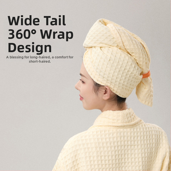 Șapcă de uscare a părului Drizzle — din bumbac pur; 150d fire; țesătură simplă; 140–169 g