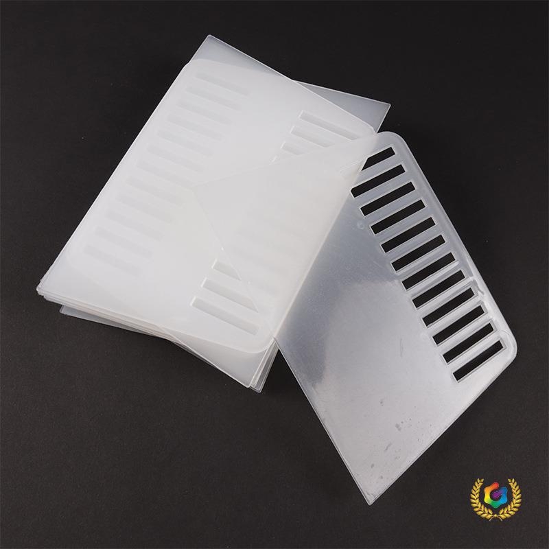 Lamă de raclet îngroșată — Plastic alb translucid, model: White Transparent Scraper; potrivită pentru tapet, răzuirea vopselei, decor interior, tăierea aluatului