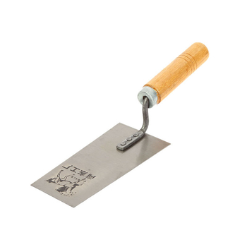 Cement vakoló kés fa nyéllel, gittelésre, kerámia csempék felrakására és padlófestésre
