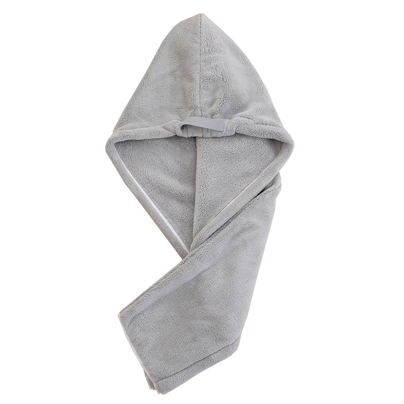 Csatos hajszárító sapka korall bársony anyagból, 150D szálak, hat-szálas fonás, 120–139 g