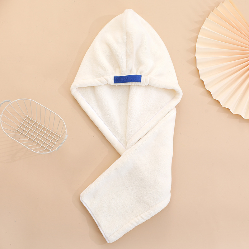 Csatos hajszárító sapka korall bársony anyagból, 150D szálak, hat-szálas fonás, 120–139 g