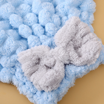 Shu Peng korall velúr hajszárító sapka, Jacquard 150D, vastagított, gyors száradás és vízfelvétel, testreszabás elérhető