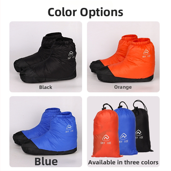 Unisex návlek na topánky s kačím down izoláciou, protišmytové dno, nepremokavý, na vonkajšie použitie, na zimu, jar a jeseň
