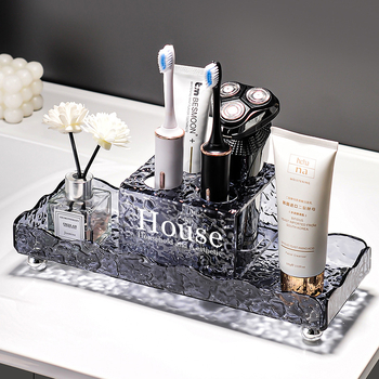 Garder suport acrilic pentru periute de dinți – depozitare în baie, set 20 buc.