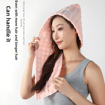 Șapcă pentru uscat părul din fleece coral, fibre 150d, greutate 100–119 g, proces de producție: altul