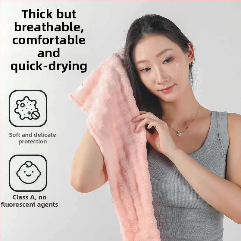 Șapcă pentru uscat părul din fleece coral, fibre 150d, greutate 100–119 g, proces de producție: altul