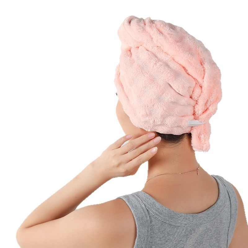 Șapcă pentru uscat părul din fleece coral, fibre 150d, greutate 100–119 g, proces de producție: altul