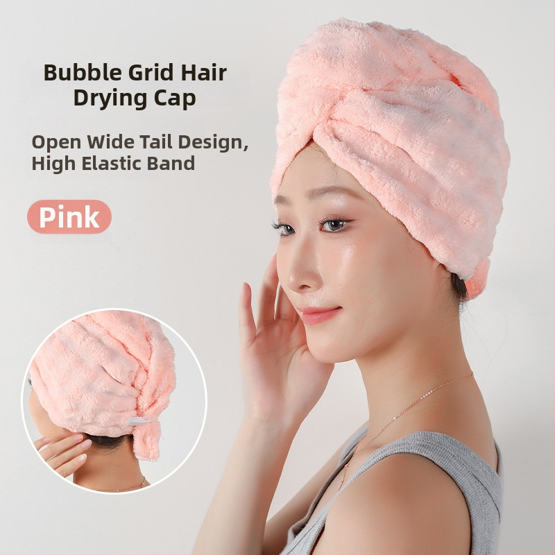 Șapcă pentru uscat părul din fleece coral, fibre 150d, greutate 100–119 g, proces de producție: altul