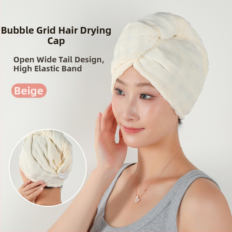 Șapcă pentru uscat părul din fleece coral, fibre 150d, greutate 100–119 g, proces de producție: altul