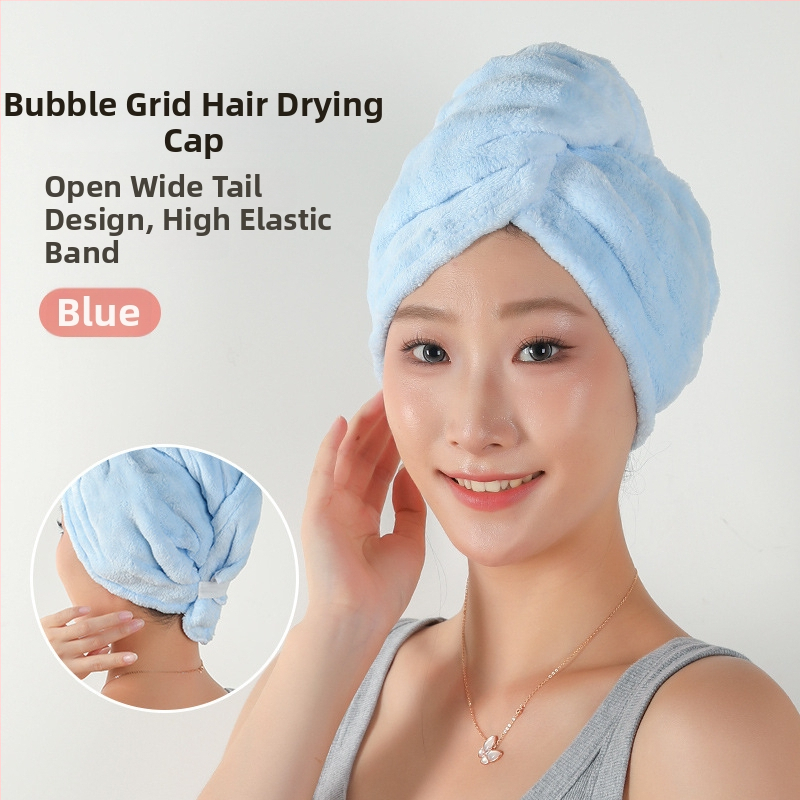 Șapcă pentru uscat părul din fleece coral, fibre 150d, greutate 100–119 g, proces de producție: altul