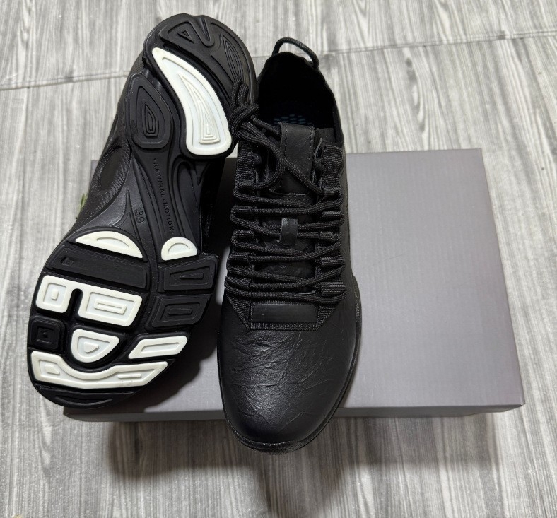 Pantofi sport unisex pentru alergare — partea superioară din piele de vită de primă clasă, vârf rotund, toc mic 1–3 cm, talpă din cauciuc, căptușeală PU