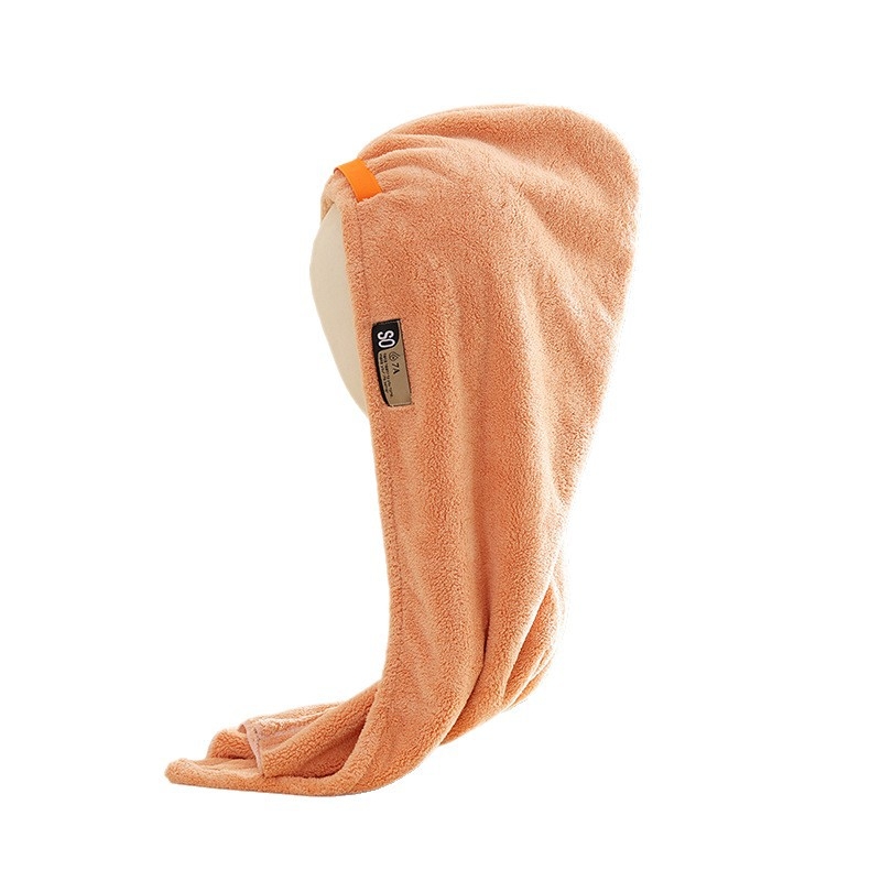 Κάλυμμα για στέγνωμα μαλλιών από coral fleece, αντιβακτηριακό 7A, νήμα 150D, βάρος 140–169 g, ραφή τελειώματος