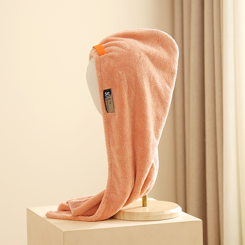 Κάλυμμα για στέγνωμα μαλλιών από coral fleece, αντιβακτηριακό 7A, νήμα 150D, βάρος 140–169 g, ραφή τελειώματος