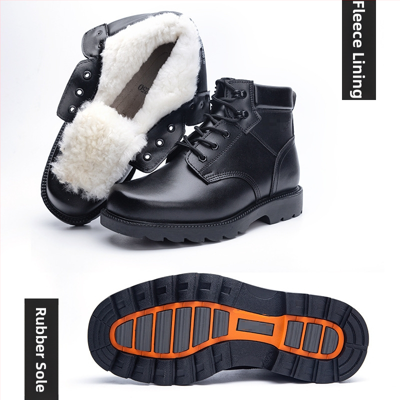 Pánske zimné topánky z vlny, kožený vrchný diel, vlnená podšívka, nízky vrch, šnúrky vpredu, udržujú teplo