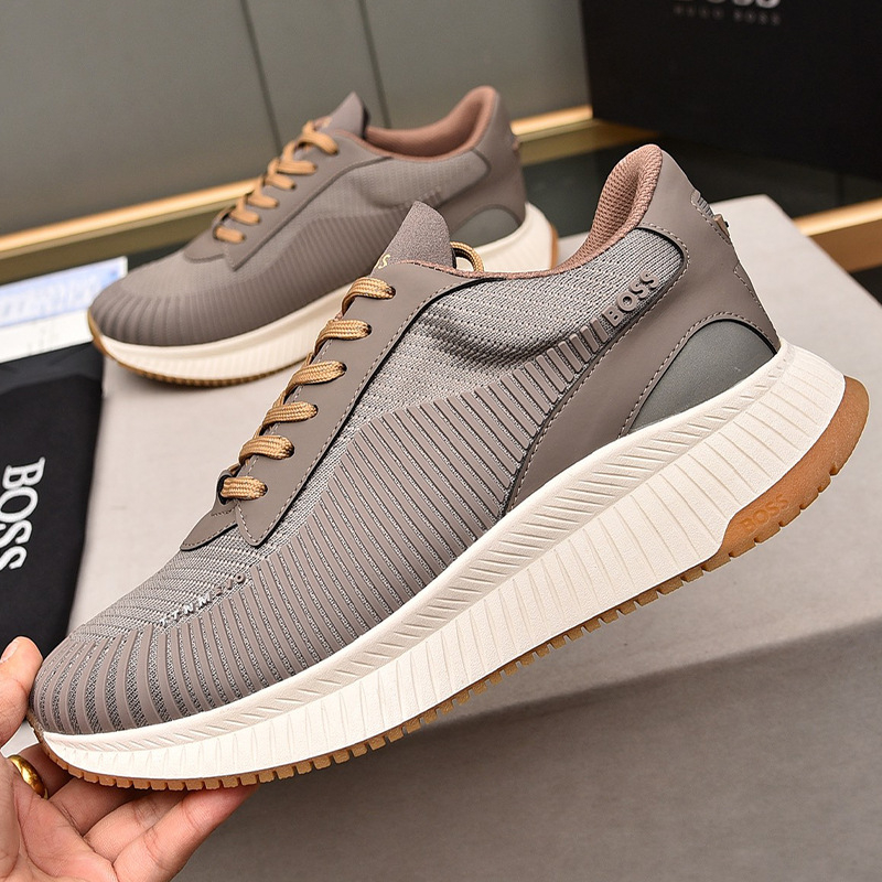 Pantofi sport outdoor pentru bărbați: interior respirabil din plasă, partea superioară Flying weaving, branț EVA, talpă din plastic, antiderapant