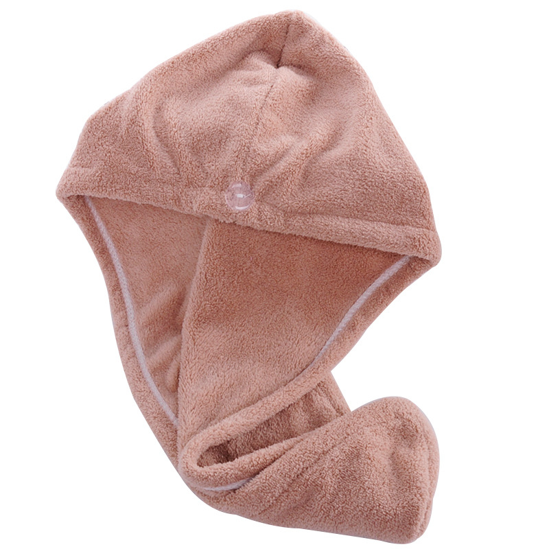 Καπέλο στεγνώματος μαλλιών από coral fleece, μονόστρωτο, ραφή γύρω από το περιθώριο, βάρος κάτω από 30 g, προσαρμοσμένη επεξεργασία