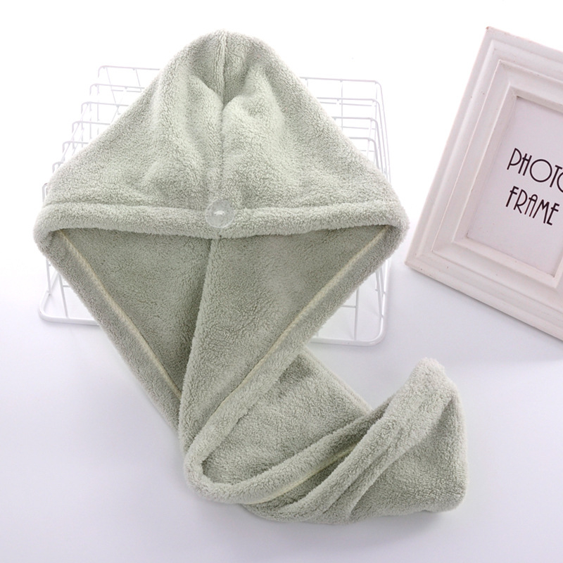 Καπέλο στεγνώματος μαλλιών από coral fleece, μονόστρωτο, ραφή γύρω από το περιθώριο, βάρος κάτω από 30 g, προσαρμοσμένη επεξεργασία