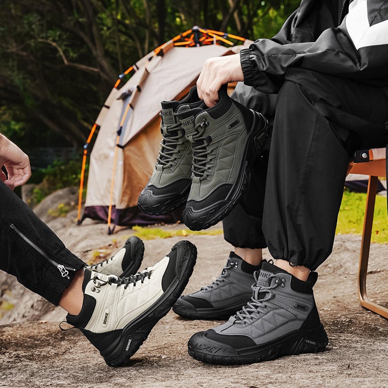 Muške planinarske tenisice za jesen/zimu, PU gornji dio, PVC potplat, niski model, vezanje, tekstilna uloška