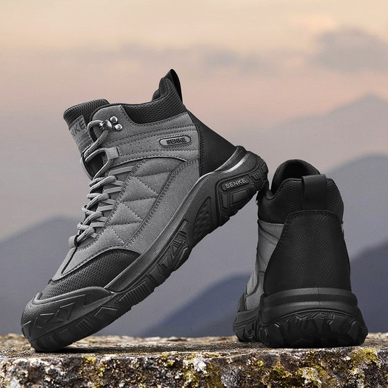 Muške planinarske tenisice za jesen/zimu, PU gornji dio, PVC potplat, niski model, vezanje, tekstilna uloška