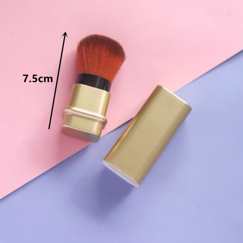 Πινέλο ρουζ με τρίχες από νάιλον, πλαστικό κοντάρι, τηλεσκοπικός σχεδιασμός, σε μία συσκευασία