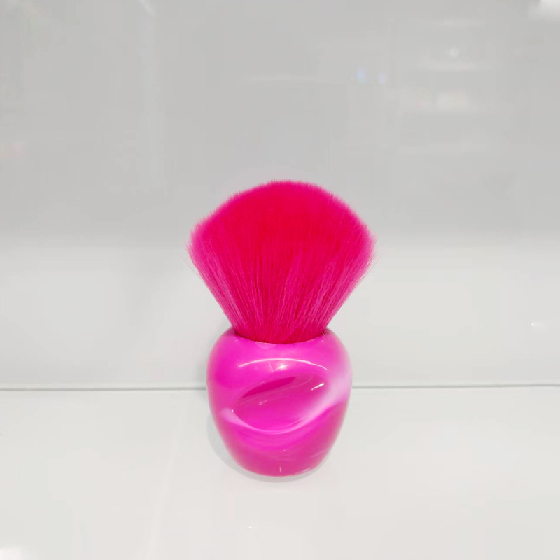 Pensulă pudră și blush, fibre sintetice, mâner din plastic, portabil, lungimea părului 45, lungimea totală 8 cm, 1 bucată