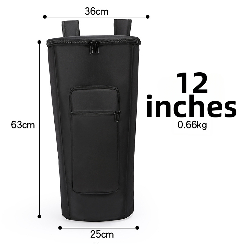 Oxford anyagból készült hangszeres táska, vízálló bélés, kopásálló és antiszeizmikus, görbe vállpánttal