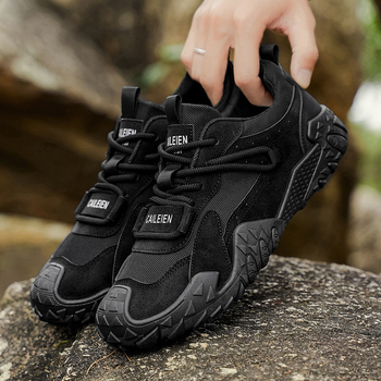 Muške planinarske tenisice - prozračne, otporne na habanje, protivklizne, s vezivanjem, gornji dio PU+ mreža