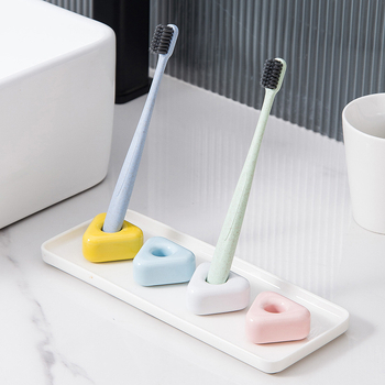 Keramički trokutasti držač četkice za zube, montaža bez bušenja, ispis logotipa, prilagodljiv