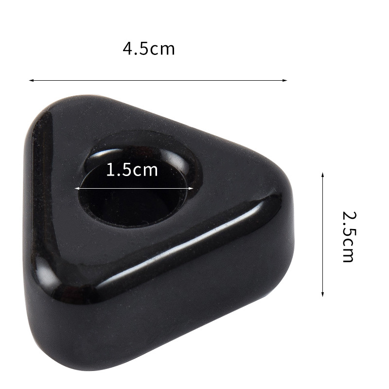 Keramički trokutasti držač četkice za zube, montaža bez bušenja, ispis logotipa, prilagodljiv