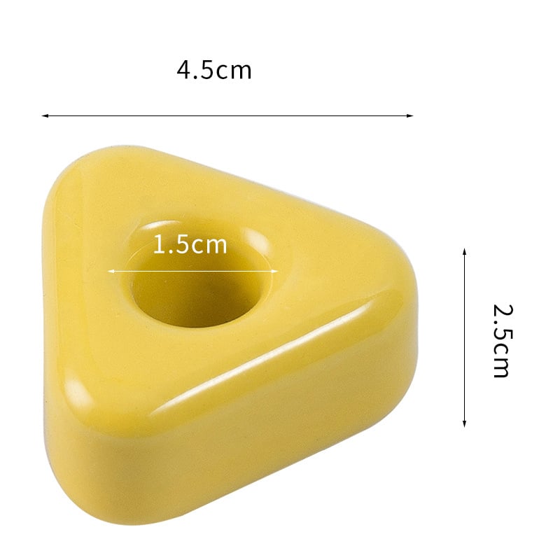 Keramički trokutasti držač četkice za zube, montaža bez bušenja, ispis logotipa, prilagodljiv