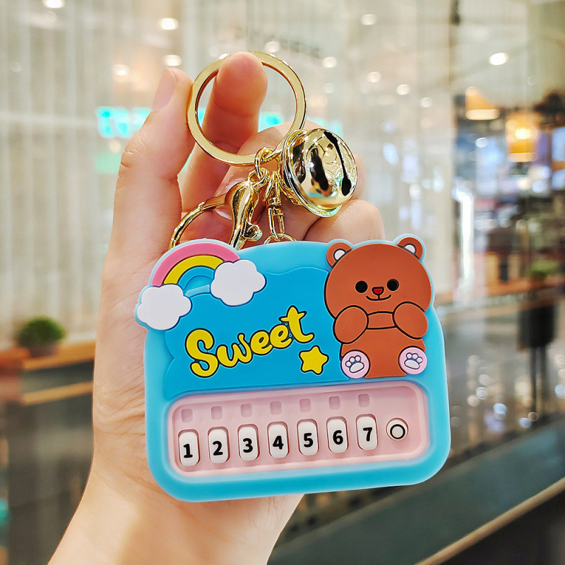 Mini klavir ključ sa svjetlećim prijenosnim elektroničkim klavirom – plastična igračka