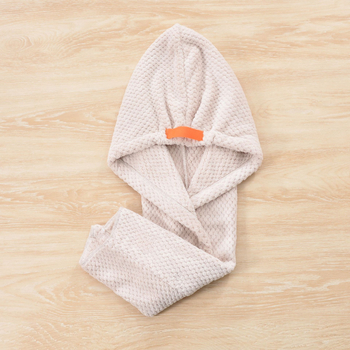 Pălărie de uscare a părului din Coral Fleece, 120–139 g, fir 120D, proces de producție: margine, Cut Pile, proces personalizat