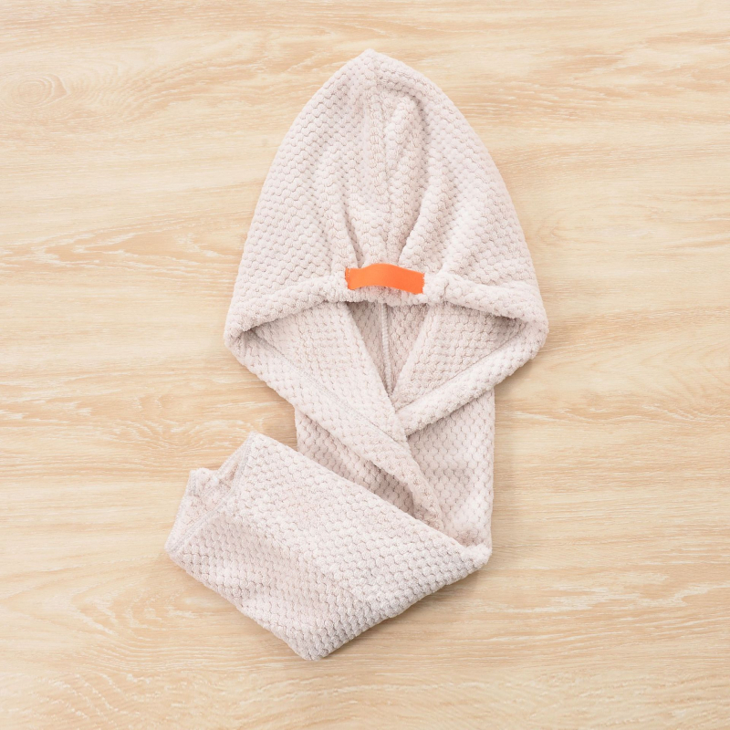 Pălărie de uscare a părului din Coral Fleece, 120–139 g, fir 120D, proces de producție: margine, Cut Pile, proces personalizat