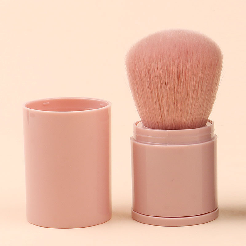 Četkica za puder, sintetička vlakna, plastična drška, prijenosna, pakiranje u kutiji, 1 set