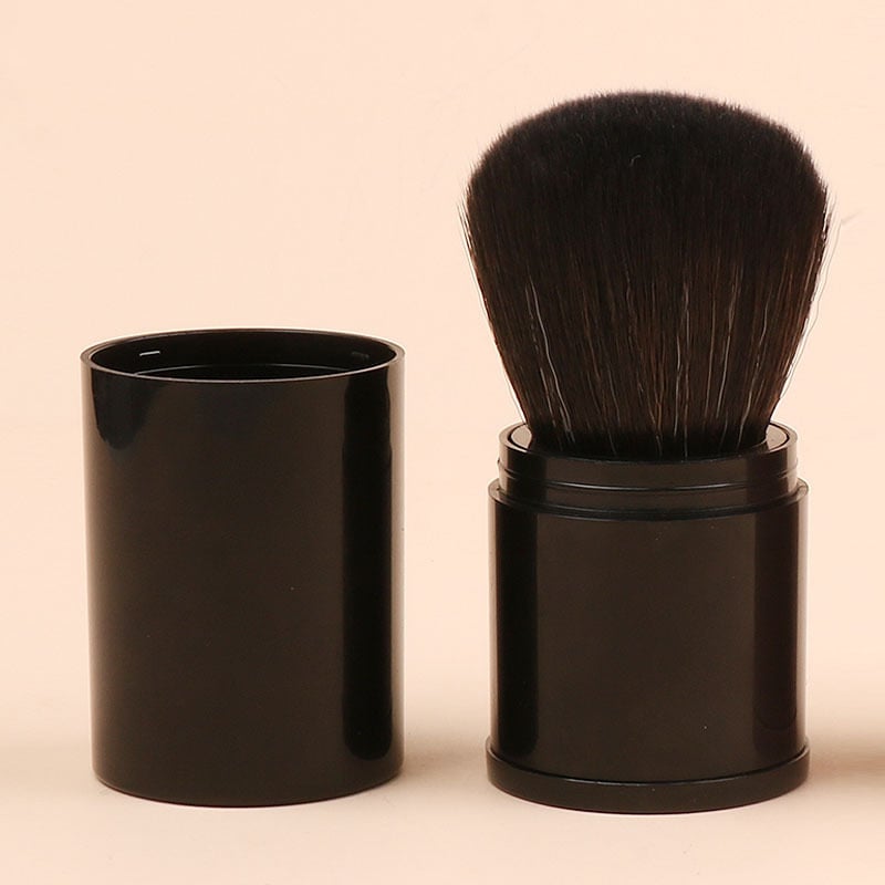 Četkica za puder, sintetička vlakna, plastična drška, prijenosna, pakiranje u kutiji, 1 set