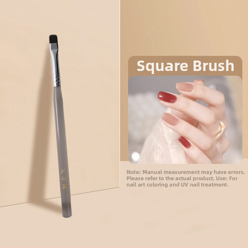 3-dielny akrylový set štetcov na nechty s dlhým držadlom – nástroje pre gélovú manikúru