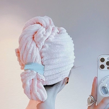 Kapica za sušenje kose od velura, 150D, 120–139 g, upijajuća i brzo suši