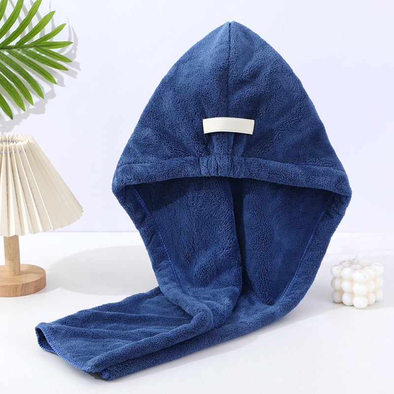 Kapa za sušenje kose od koralnog velura, debela, bez ispadanja dlake, apsorbirajuća, brzo suši