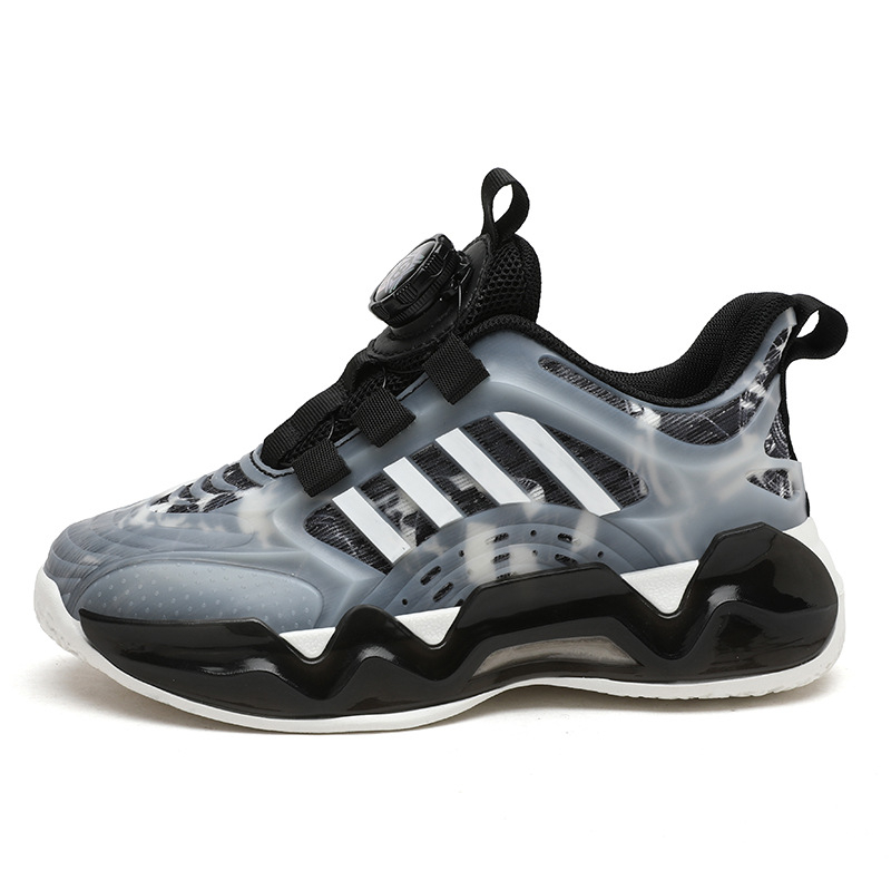 2024 Nyári Új Modellek Gyermek Sportcipők, Lélegző Hálós Kosárlabda Cipők Fiúknak és Lányoknak, Közepes és Nagy Gyermekcipők Gombokkal Nagykereskedelemben