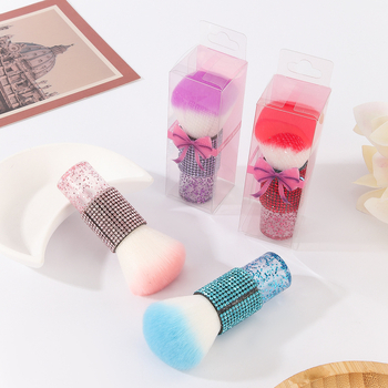 Πινέλο μακιγιάζ με τρίχες νάιλον και πλαστική λαβή, συσκευασία σε κουτί, φορητό