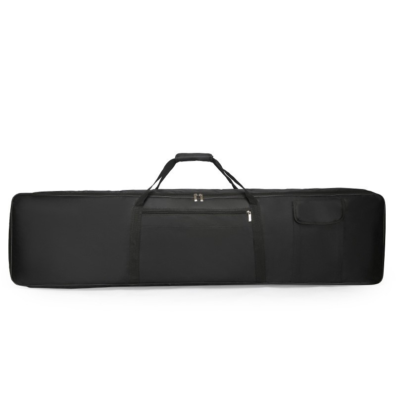 Vízálló elektromos billentyűtáska 61/76/88 billentyűkhöz, külső Oxford anyag, belső poliészter bélés, görbült vállpánt