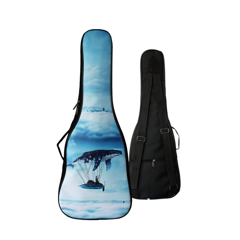 Τσάντα ουκουλέλε με δέρμα PU και μεταξωτή επένδυση, μοντέλο B19D, στυλ σακίδιο