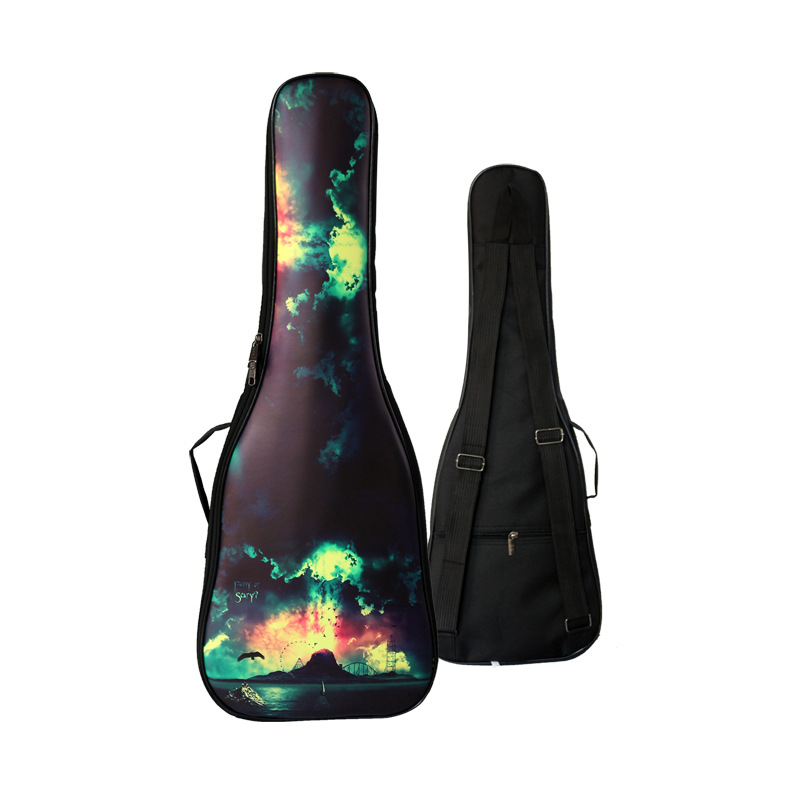 Τσάντα ουκουλέλε με δέρμα PU και μεταξωτή επένδυση, μοντέλο B19D, στυλ σακίδιο