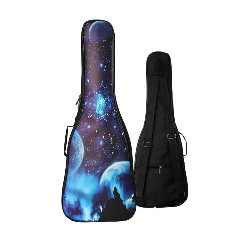 Τσάντα ουκουλέλε με δέρμα PU και μεταξωτή επένδυση, μοντέλο B19D, στυλ σακίδιο