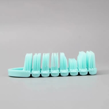 AISEN Perie flexibilă moale Gap Brush pentru curățarea spațiilor dintre unghii – PP/Nylon, 160 buc., Ambalaj individual