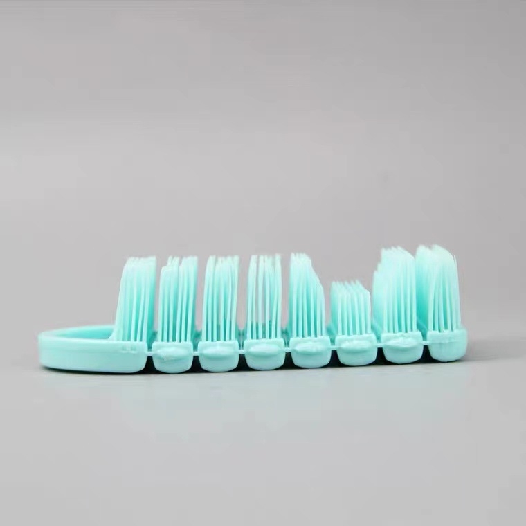 AISEN Perie flexibilă moale Gap Brush pentru curățarea spațiilor dintre unghii – PP/Nylon, 160 buc., Ambalaj individual